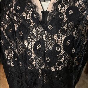 Francesca's Collections Black Lace Detail